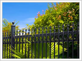 Security Black Powder Coating Ornamental Wrought Iron Fence Panels