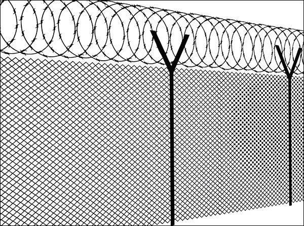 Primary Security Line Chain-Link Fence Installation for Airport