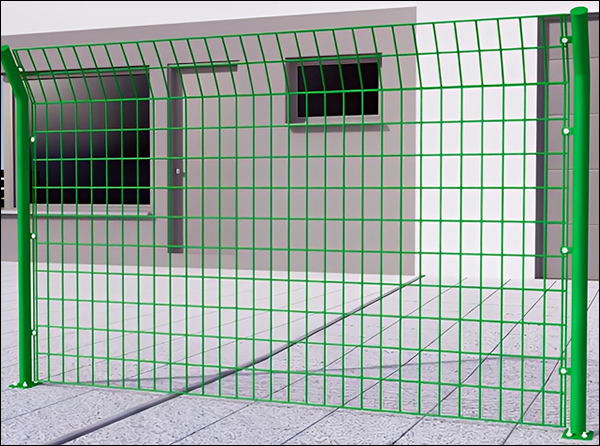 Rectangular Welded Mesh Security Fencing Panels